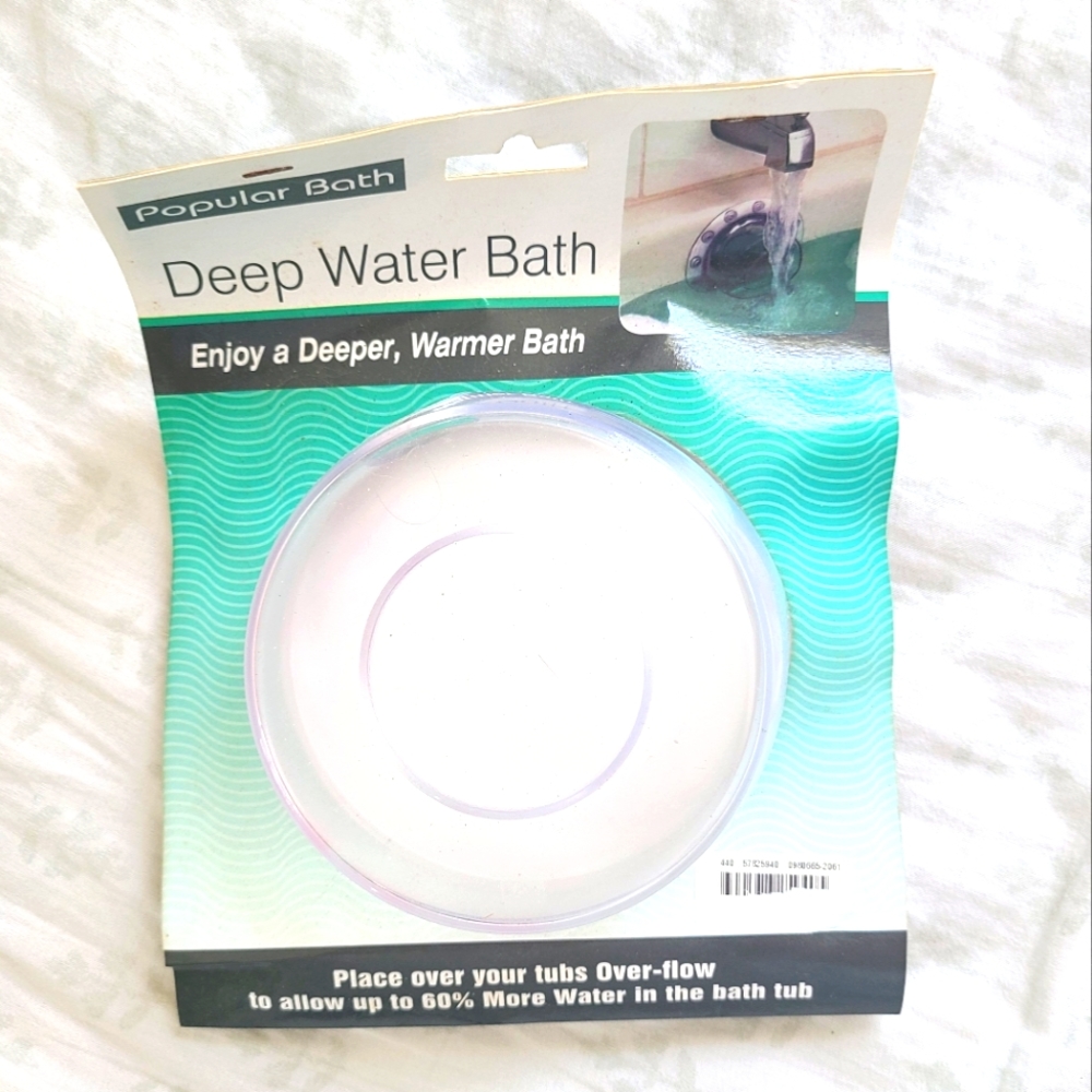 🆕️ popular bath • deep water overflow cover